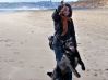 With my dog