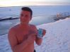 Sauna to Icy lake in Finland